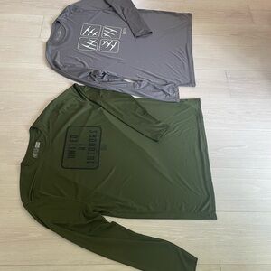 2 Men's Long Sleeve Performance Shirts – RUSTIC RIDGE – Size XL